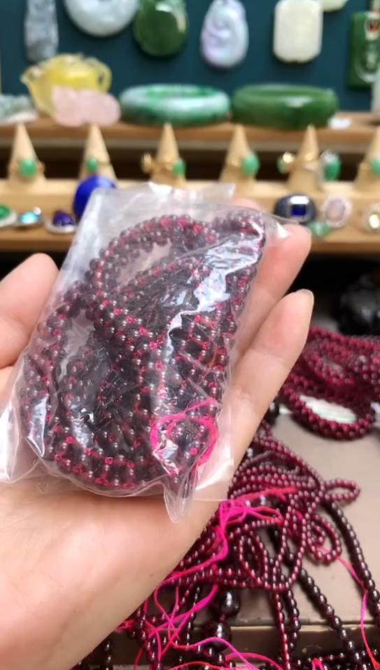 颈饰未镶嵌石榴石石榴石半成品链子