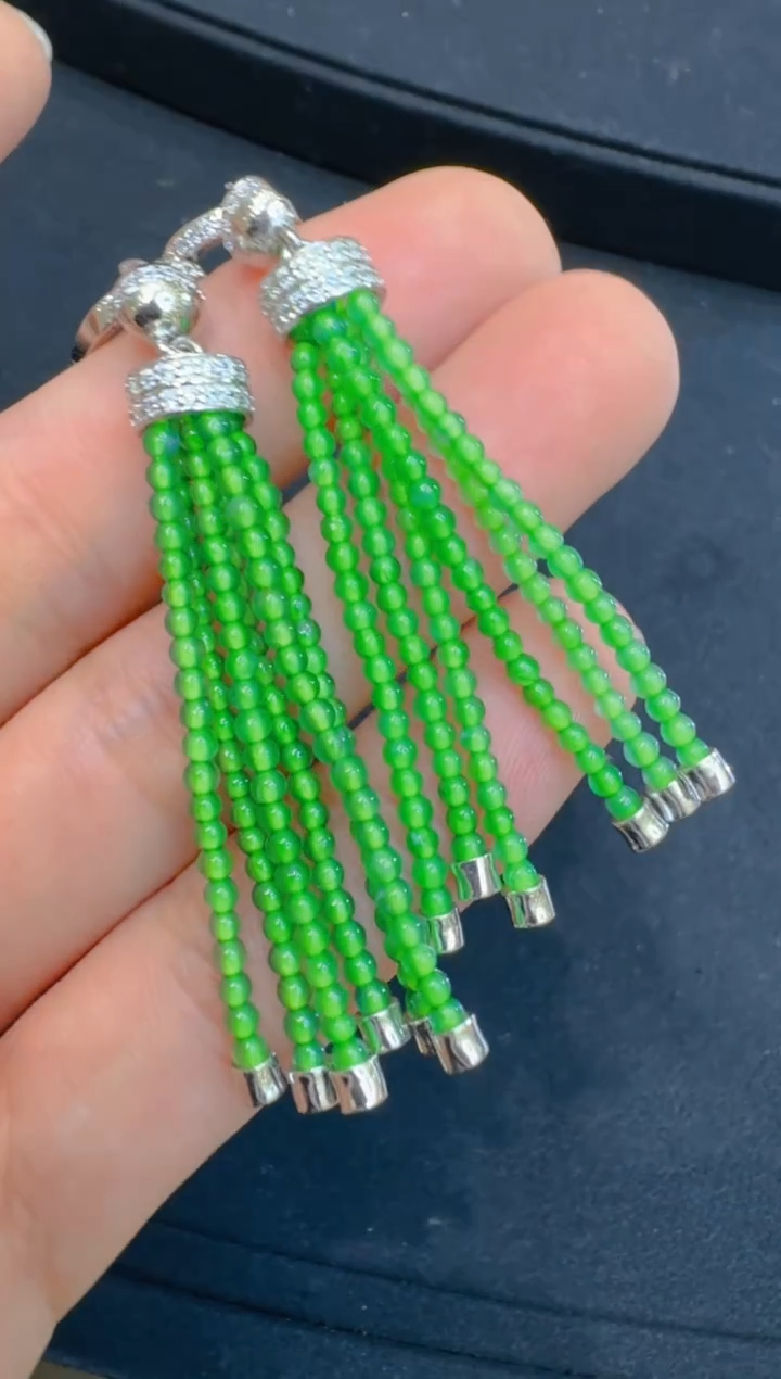 银S925镶嵌翡翠耳饰多样性团购发一件