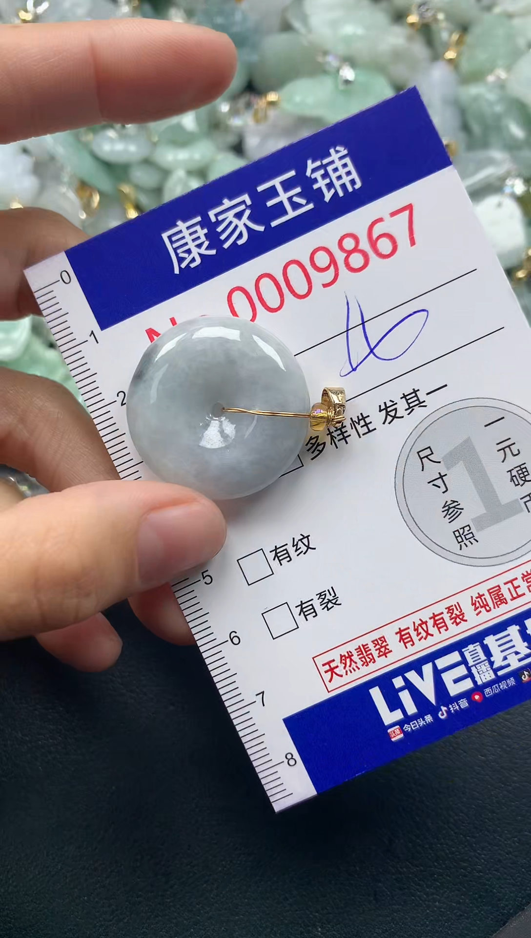 颈饰未镶嵌翡翠9867