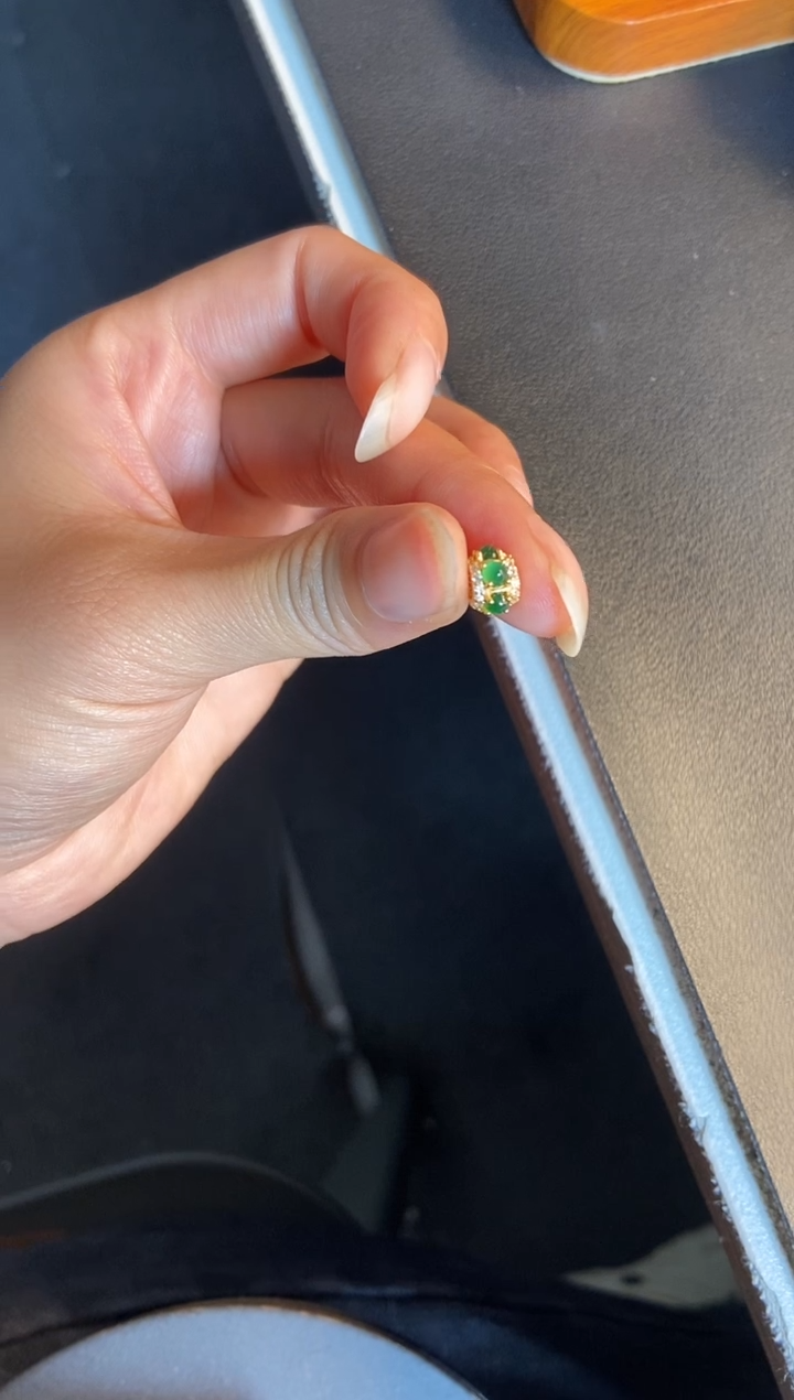 吊坠(不含链)银S925镶嵌翡翠1