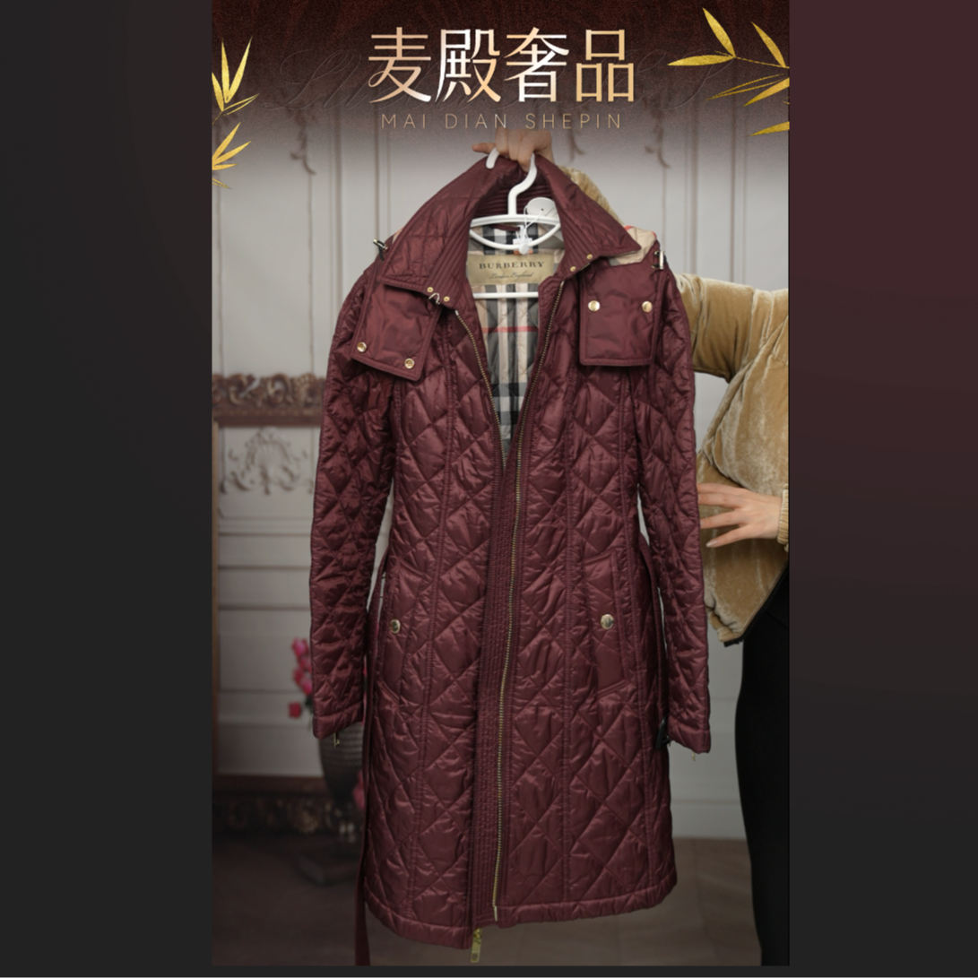 95新 BURBERRY/博柏利 中长款棉服外套/250912CYE7Q01