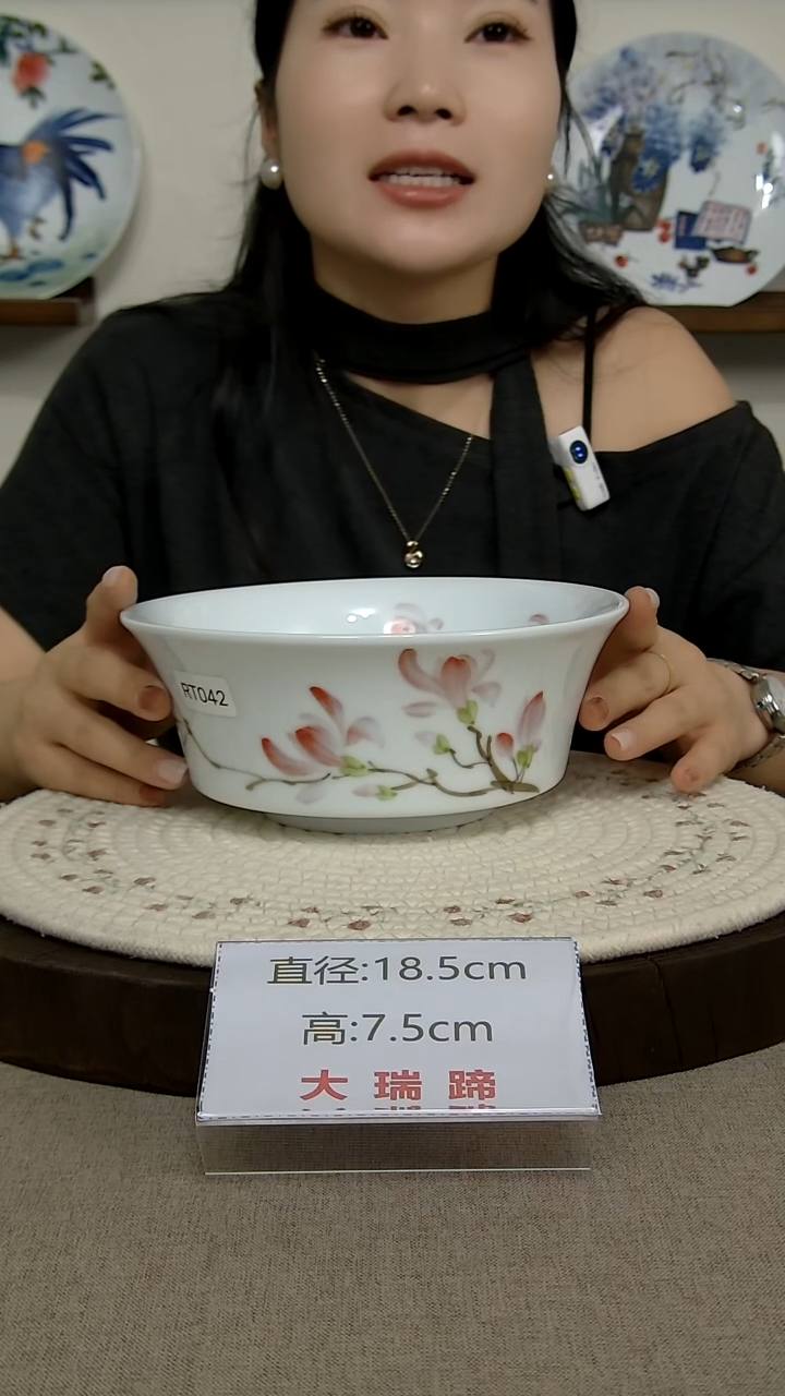 摆件景德镇手绘釉下彩陶瓷餐具