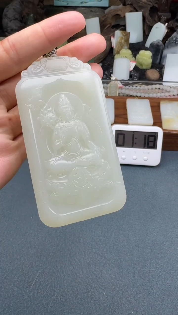 【闪购商品】和田玉颈饰未镶嵌开心