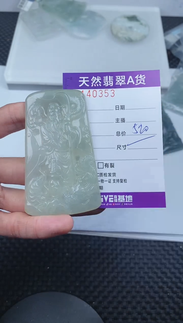 翡翠未镶嵌颈饰       353