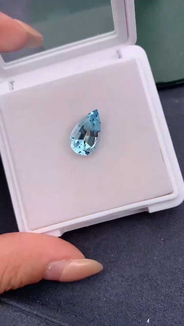 【闪购商品】海蓝宝石裸石未镶嵌4.3ct海蓝宝