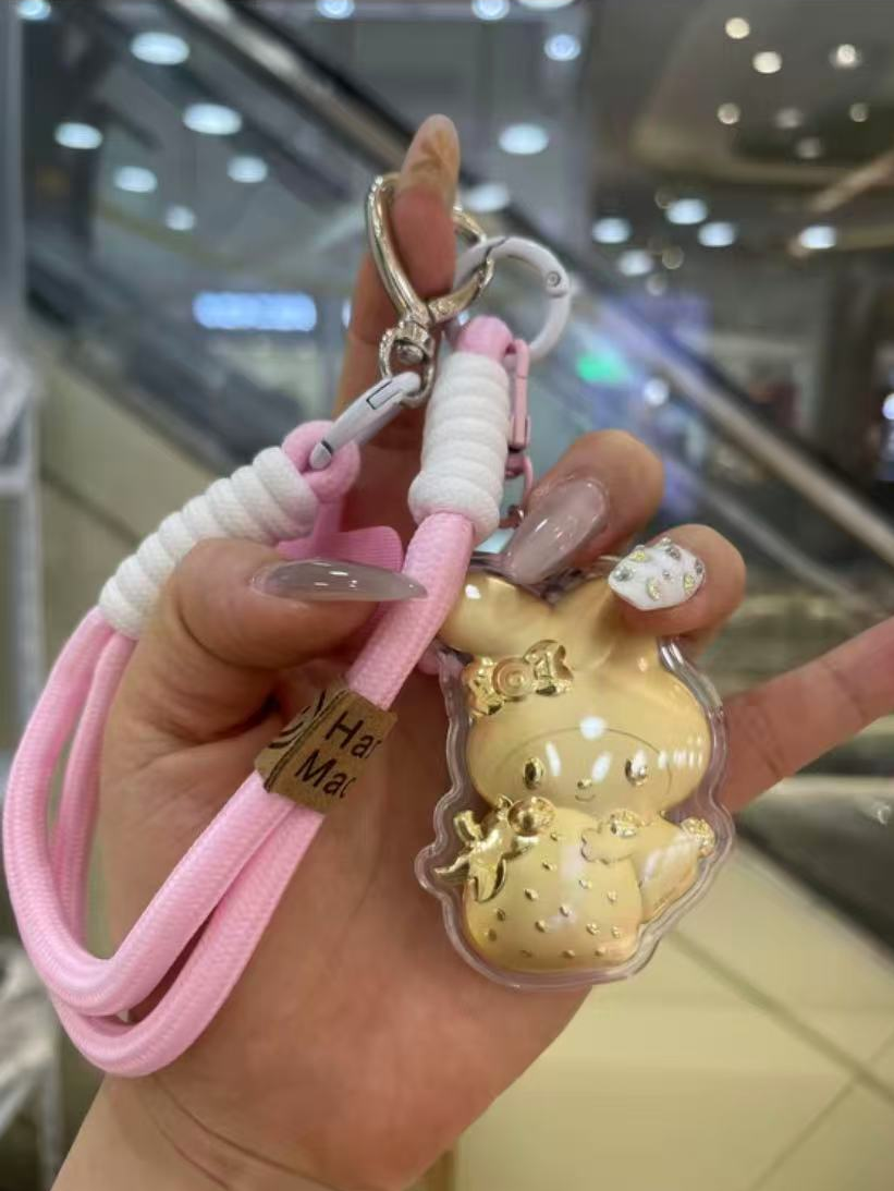 【水贝黄金】黄金999美乐蒂20mg手机链车挂包挂钥匙扣特色礼物