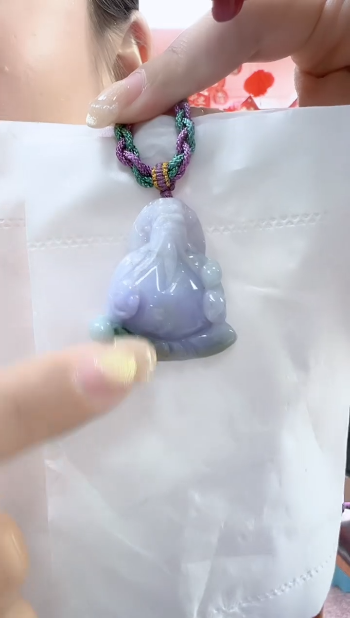 【闪购商品】翡翠颈饰未镶嵌孤品财神宽