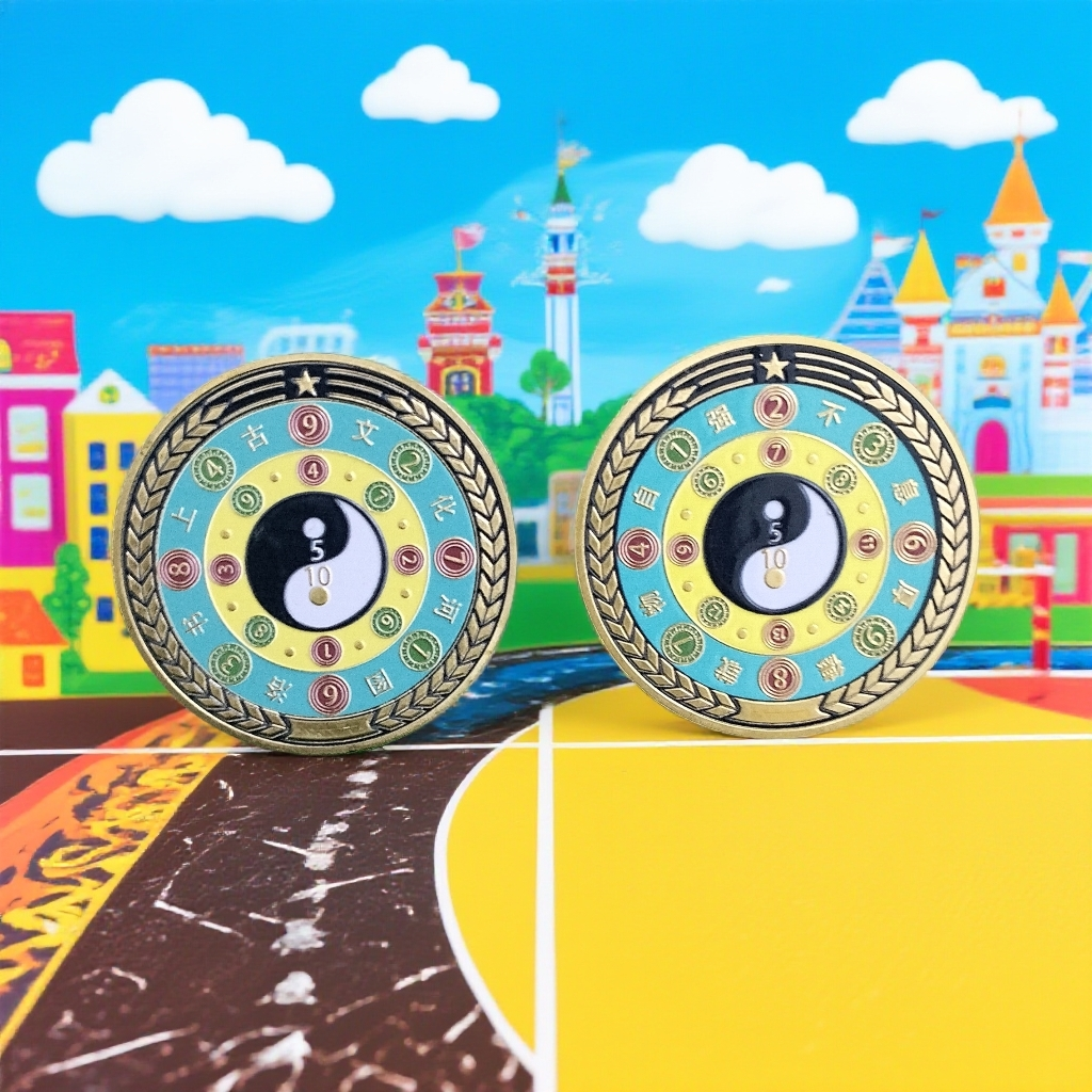 河图洛书纪念徽章河洛文化创意用品