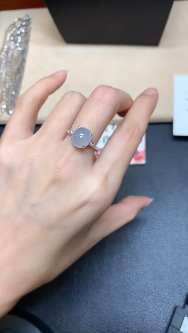 【闪购商品】翡翠戒指18K金镶嵌【无鉴赏期