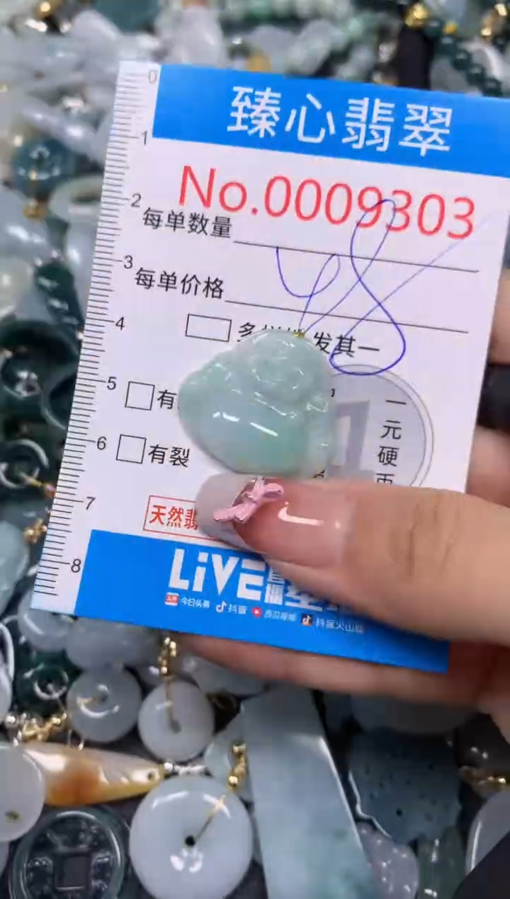 【闪购商品】翡翠颈饰未镶嵌含绳0009303