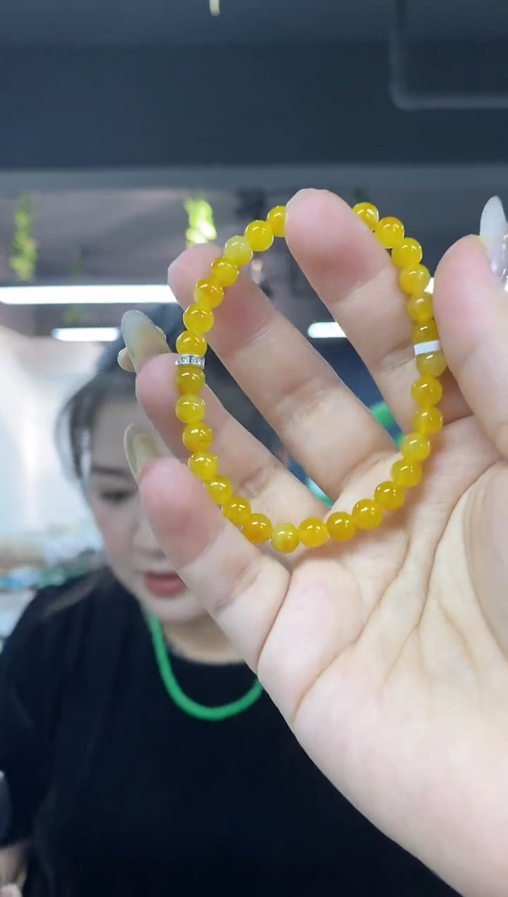 未镶嵌手链翡翠多样性发其一颜色微差