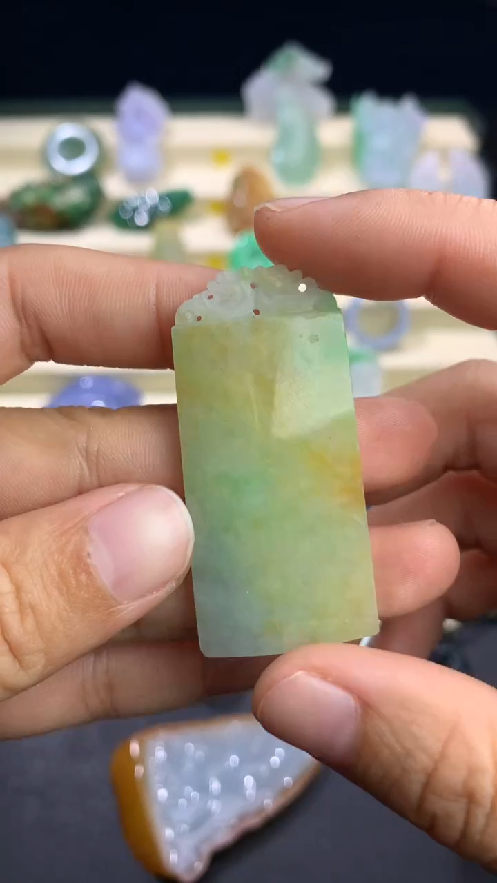 【闪购商品】定制翡翠未镶嵌无事牌