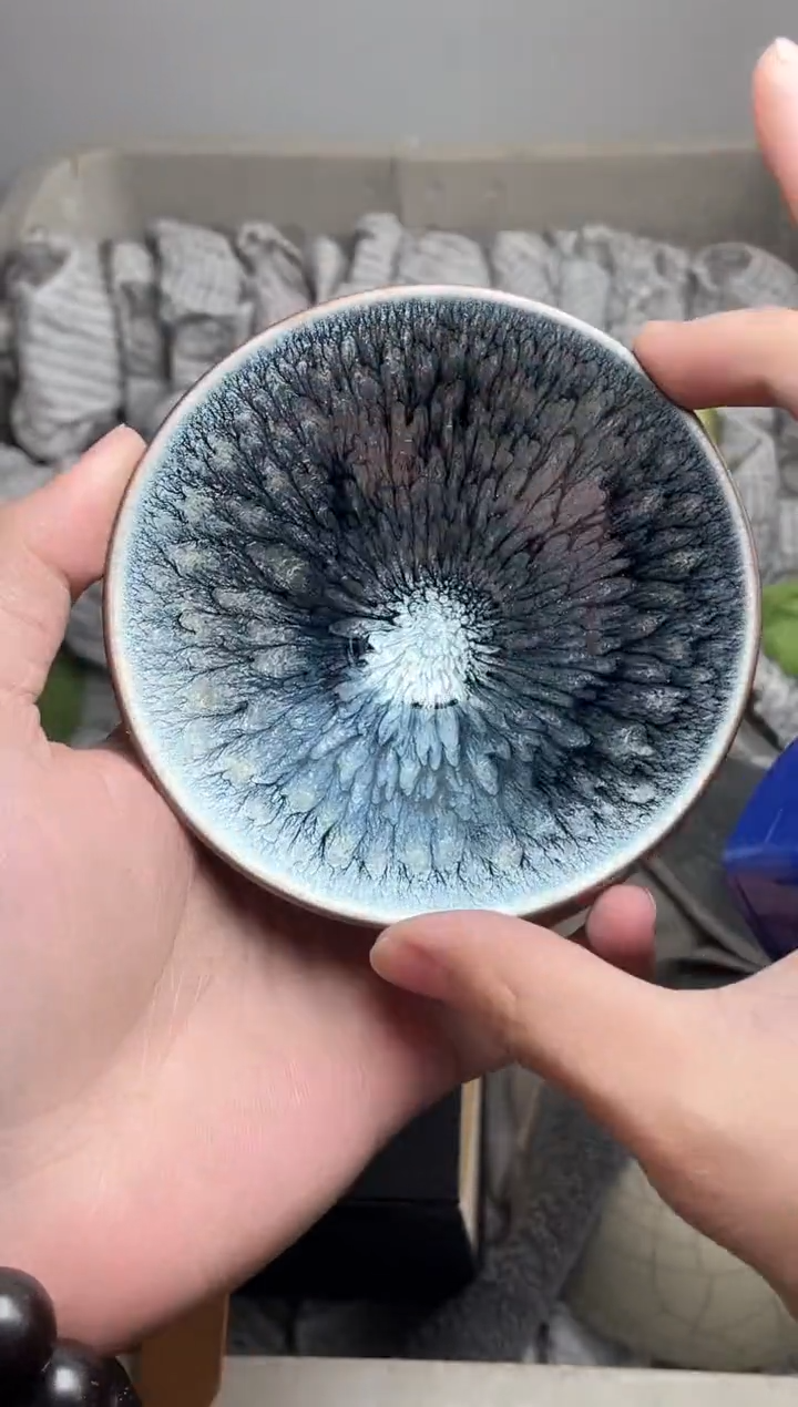 【闪购商品】茶盏百花斗笠带礼盒高端茶器主人杯