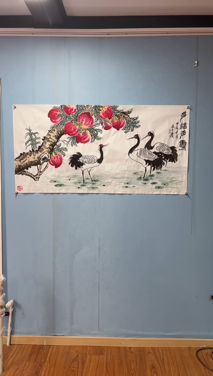 【闪购商品】国画武天庆【贺寿图】