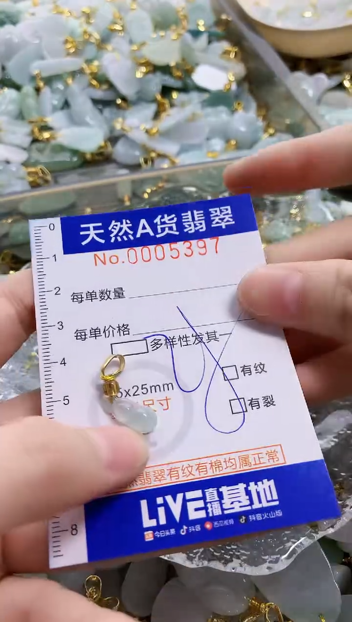 颈饰未镶嵌翡翠天然A货翡翠