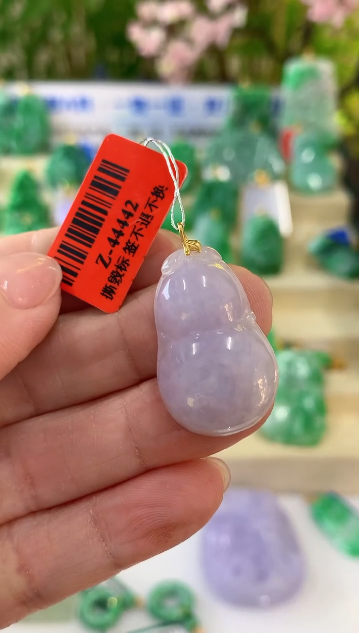 【闪购商品】翡翠颈饰18K金镶嵌挂件