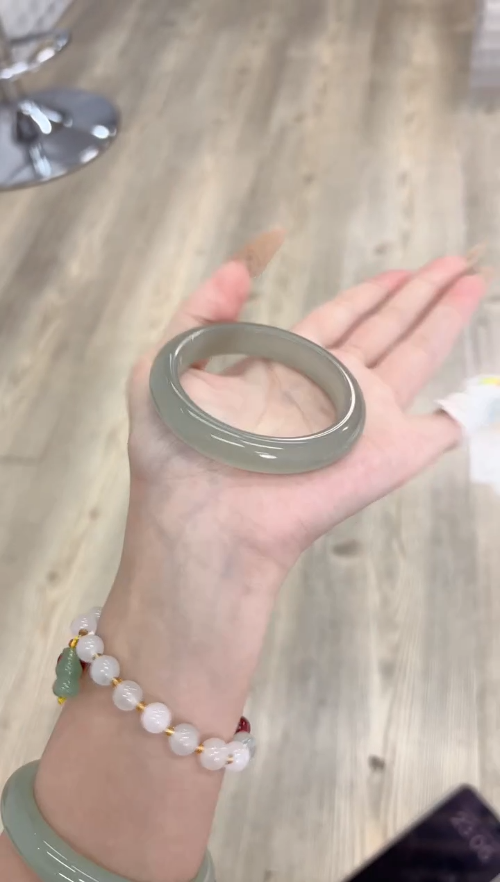 未镶嵌手镯石英质玉2-53D