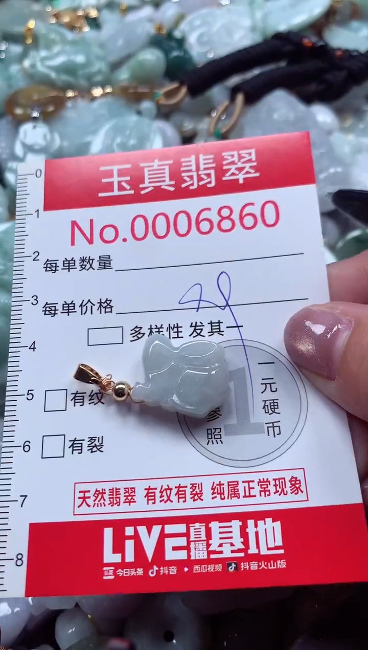 吊坠(不含链)未镶嵌翡翠6860