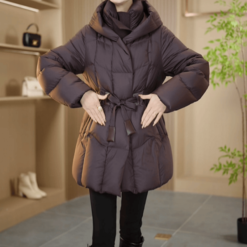  B704【羽绒服】2025冬季新款时尚百搭休闲收腰显瘦减龄羽绒服外套