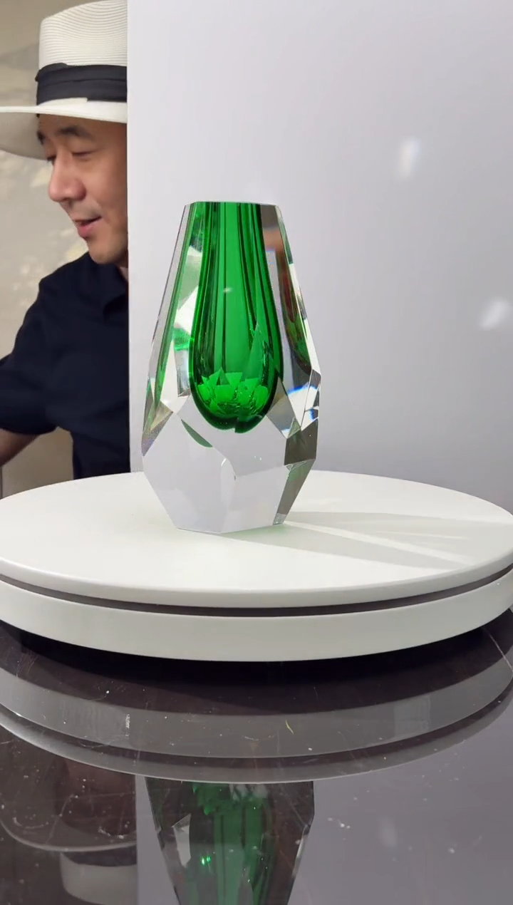 摆件CS0101013祖母绿钻石花器香薰瓶