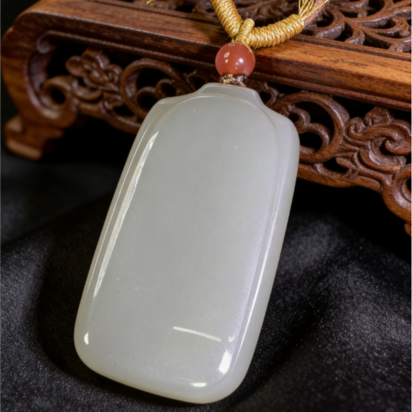 和田玉烟紫无事牌