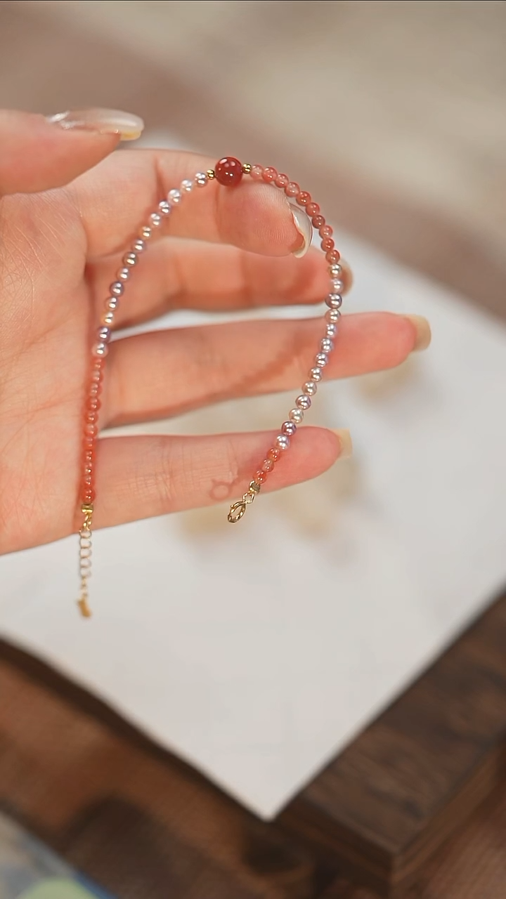 未镶嵌手串南红玛瑙南红 紫色 单圈手串