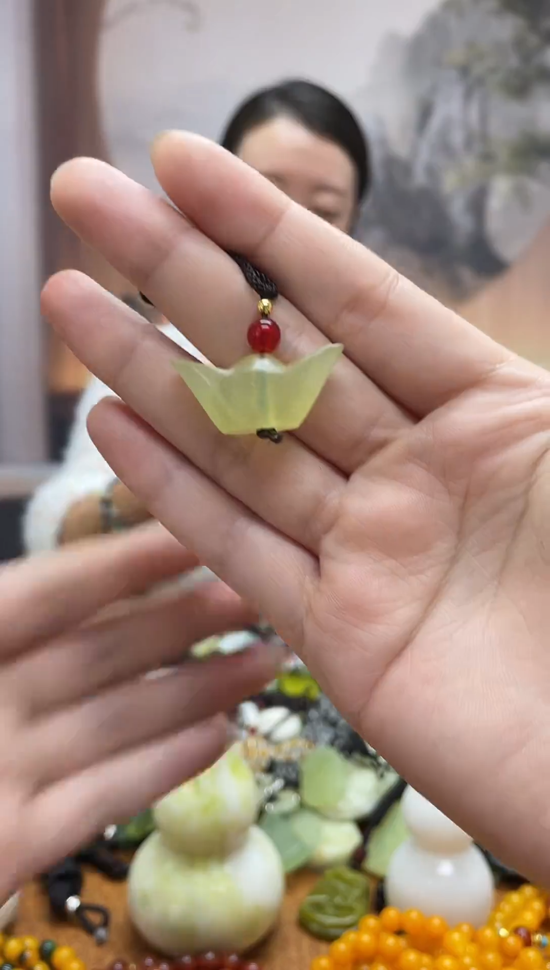 未镶嵌岫玉吊坠多样性发货拍一发一