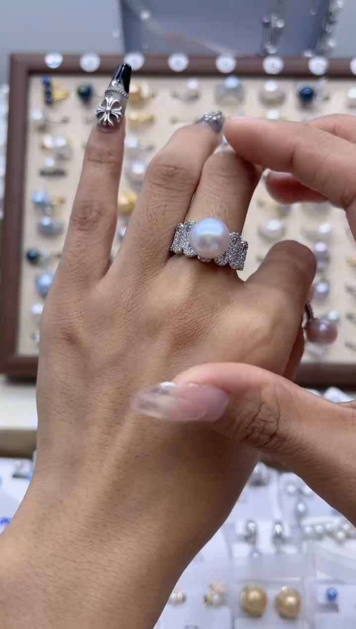 【闪购商品】淡水珍珠戒指合金67