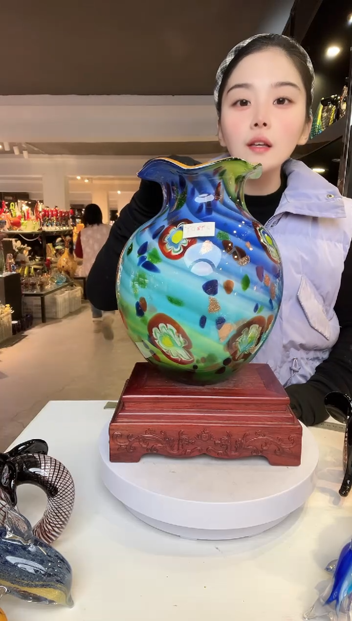 【闪购商品】茶盏琉璃摆件家居摆件