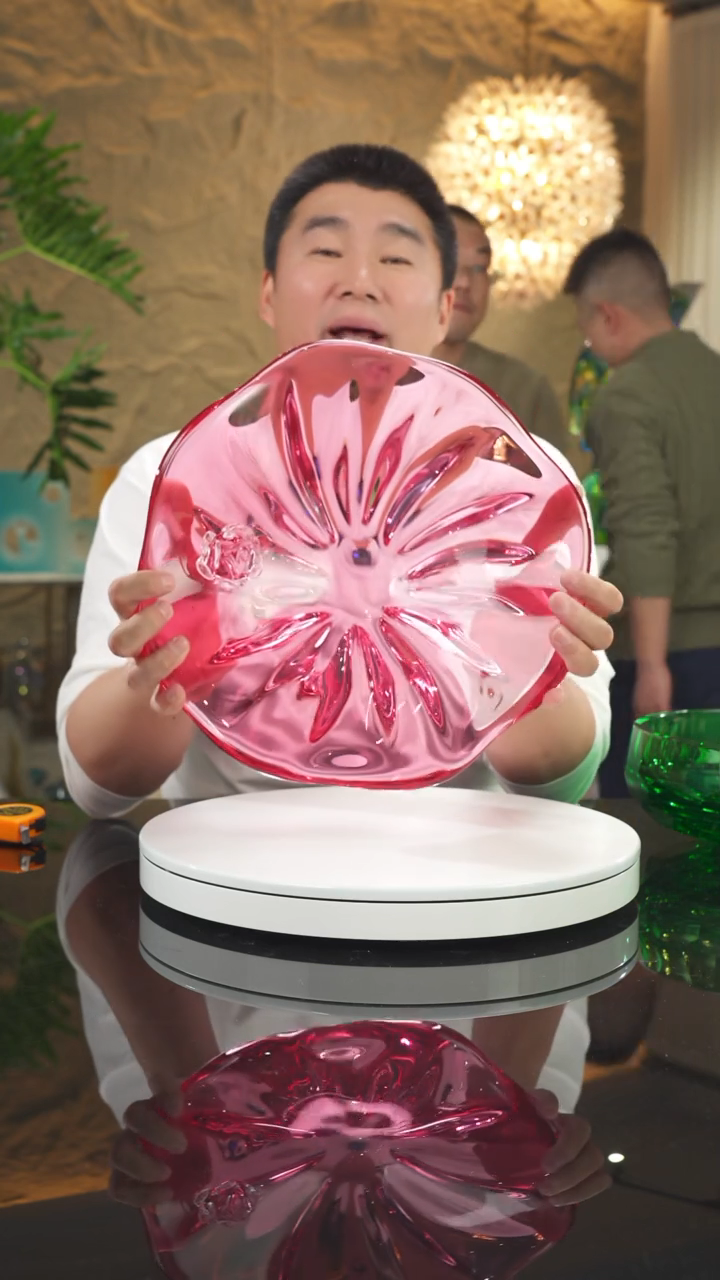 【闪购商品】摆件金红果盘摆件