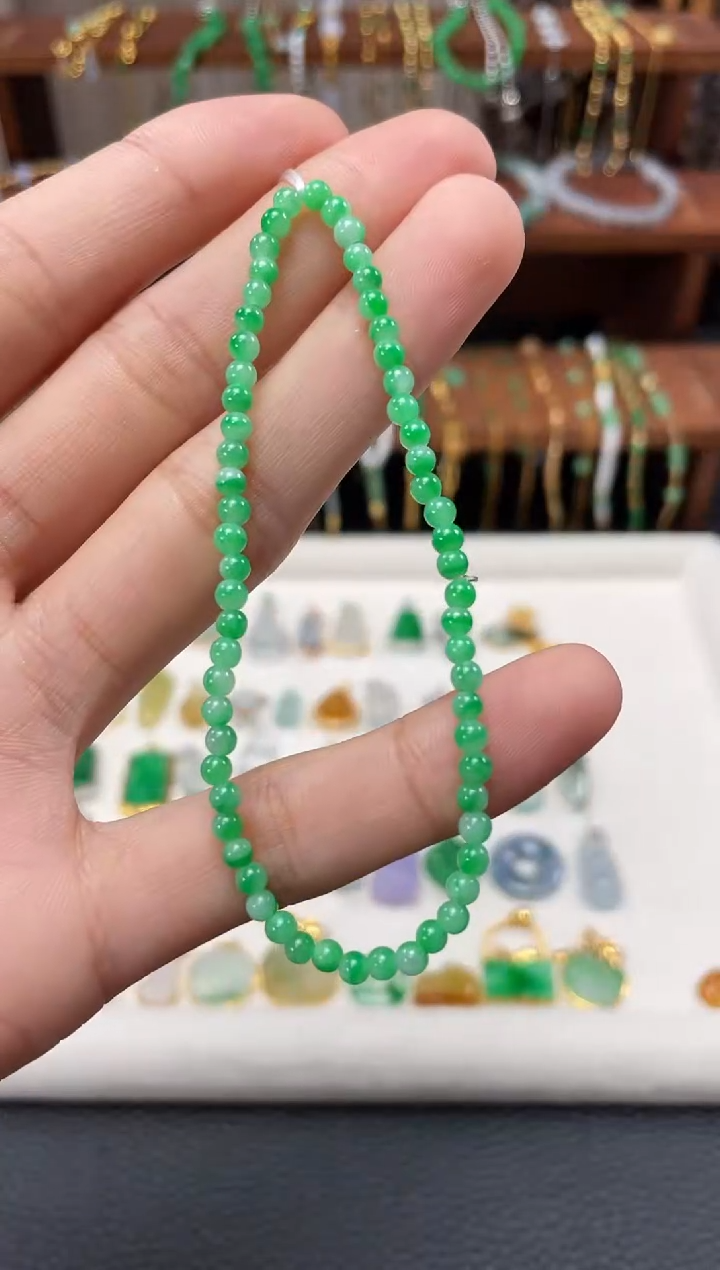 【闪购商品】翡翠套链未镶嵌一个  JK640