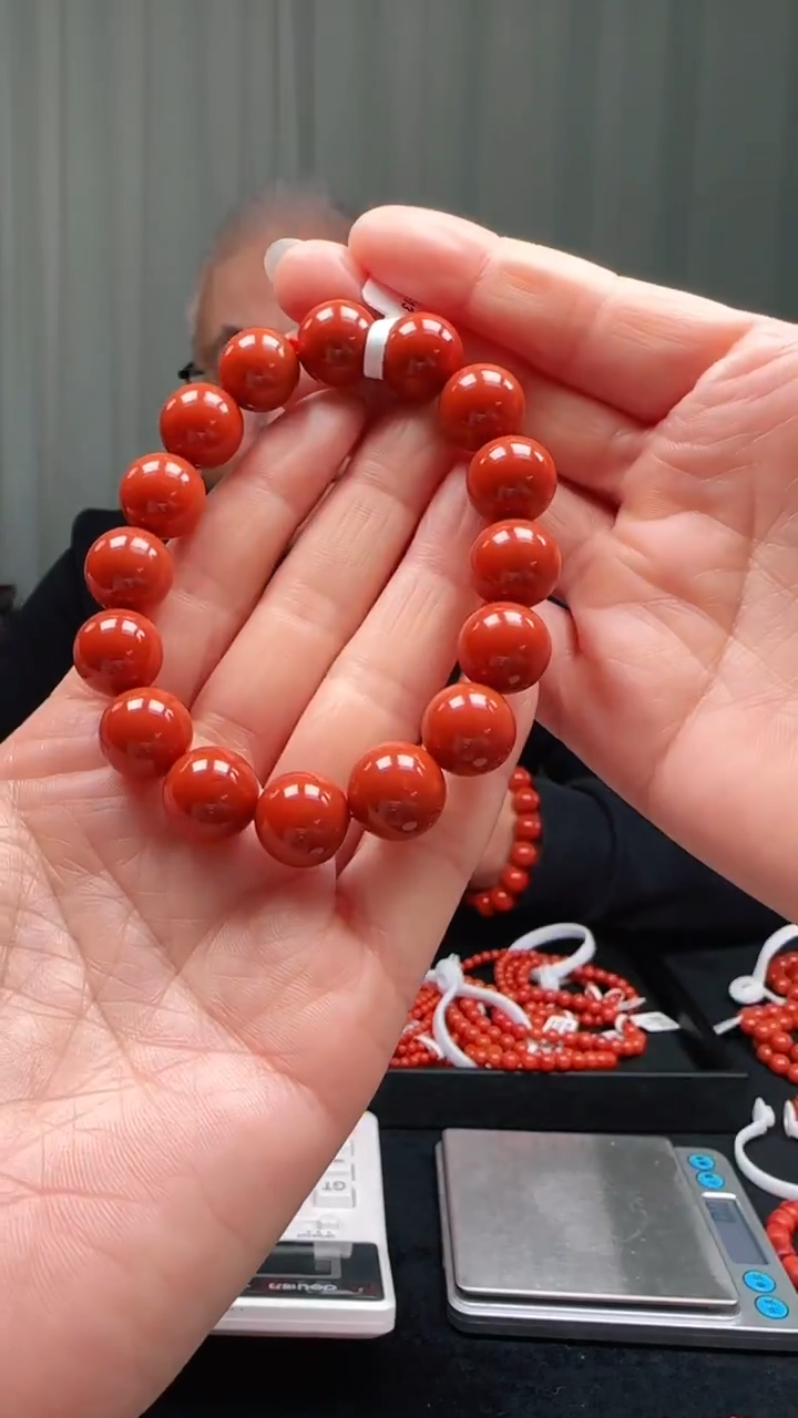 未镶嵌多样性发一件南红玛瑙【云端】13mm保山圆珠单圈 