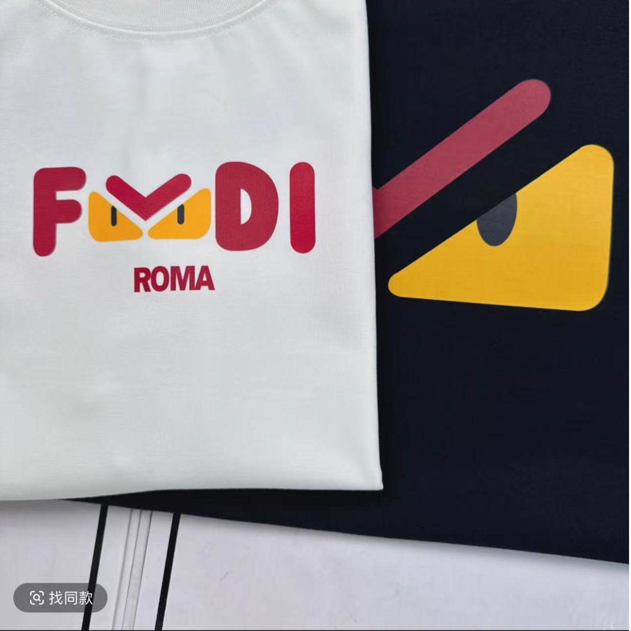 【11号】F怪兽之眼大标3D立体2025新款情侣短袖男女宽松