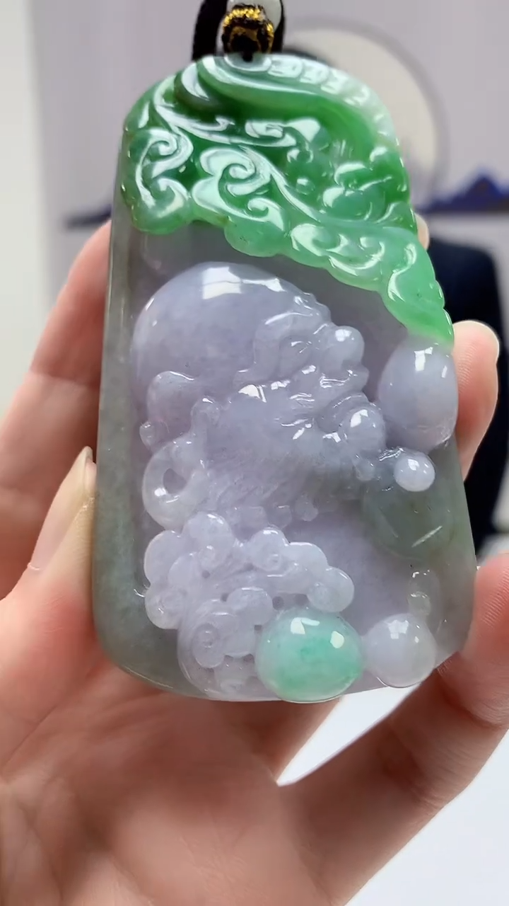 【闪购商品】定制翡翠未镶嵌4969zm-毛货挂件达摩101