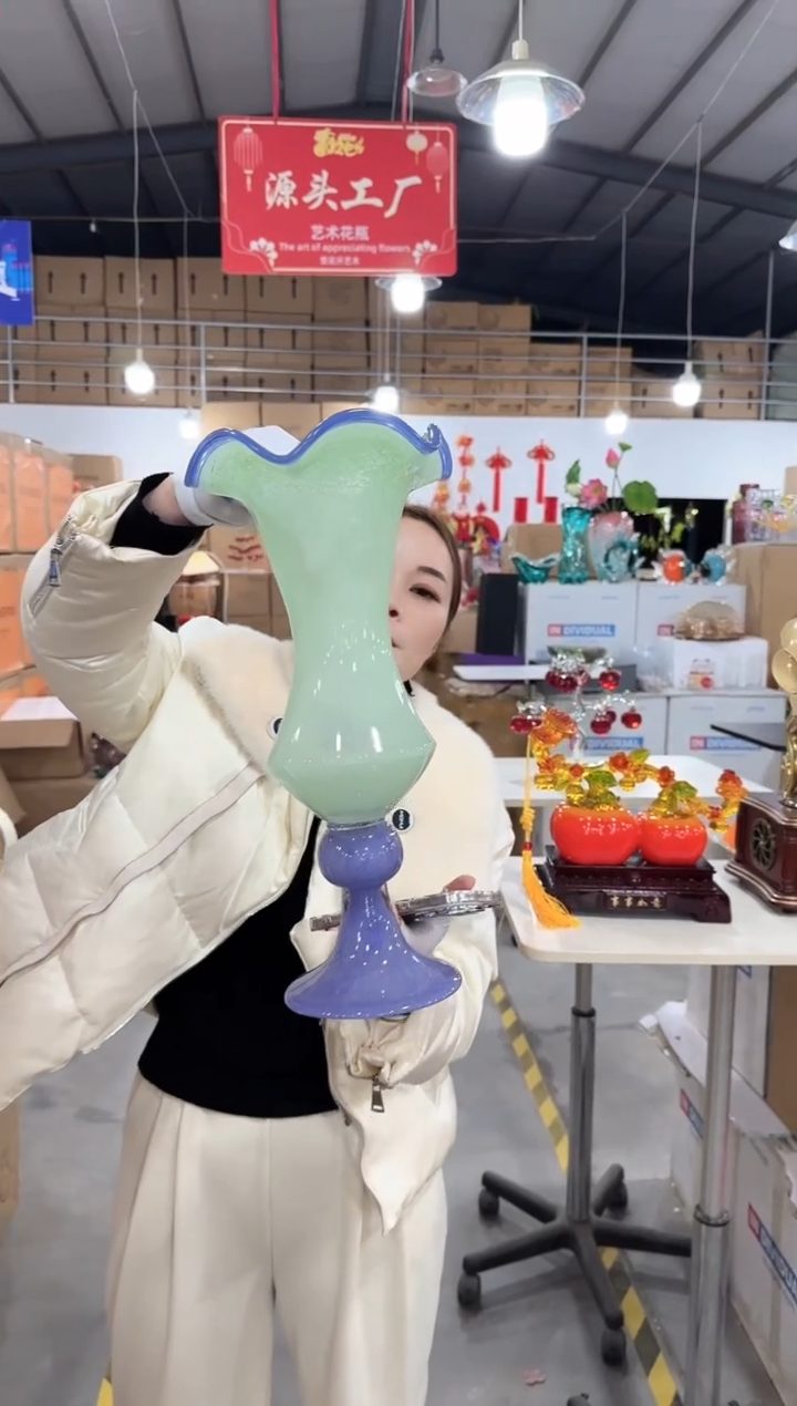 【闪购商品】无铅玻璃昕洋F-花器-65早