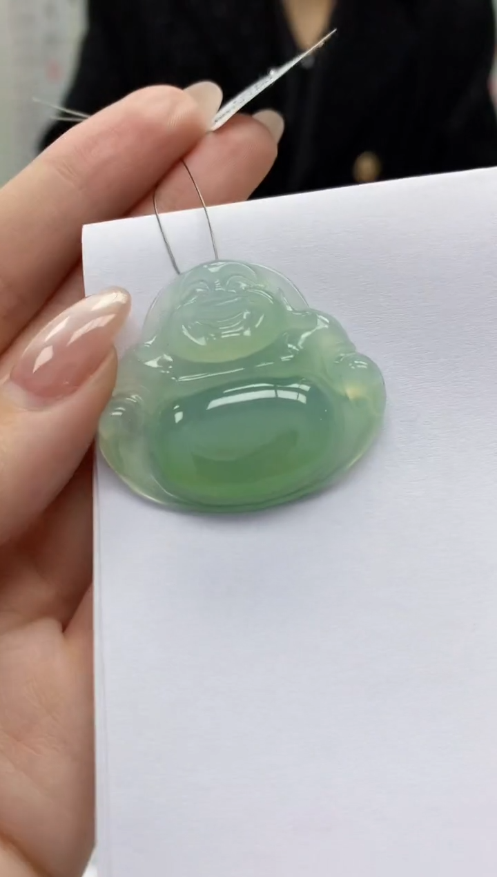 【闪购商品】定制翡翠未镶嵌3123jw-毛货挂件107