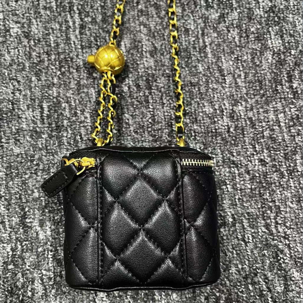 LQ-WITH-QUEEN真皮女包0064黑色