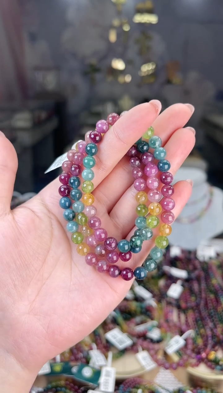 【闪购商品】碧玺/未镶嵌6mm+碧玺多圈多样性发货