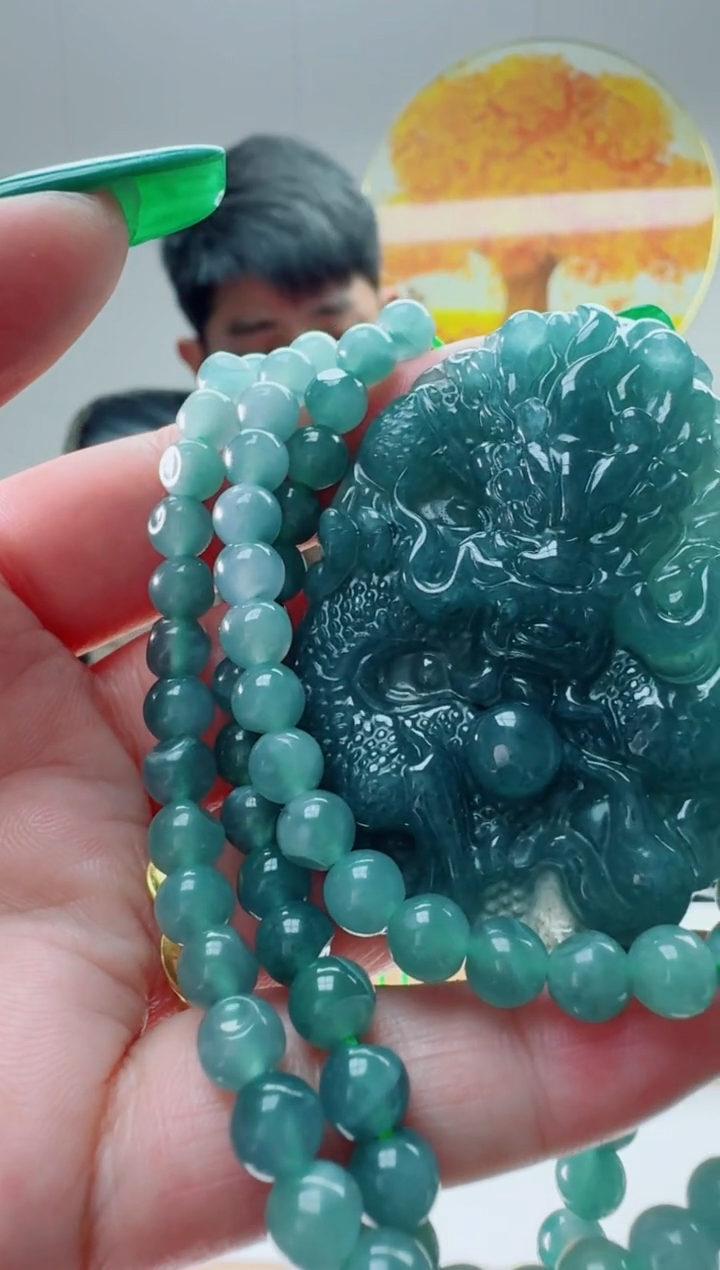 翡翠未镶嵌颈饰多样性随机发其一