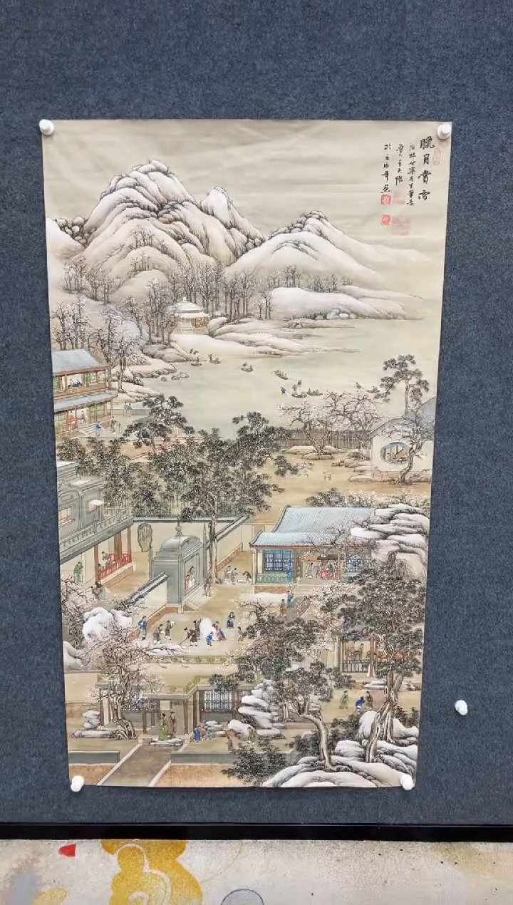 【闪购商品】国画1.15-王夫怀-6尺界画-018