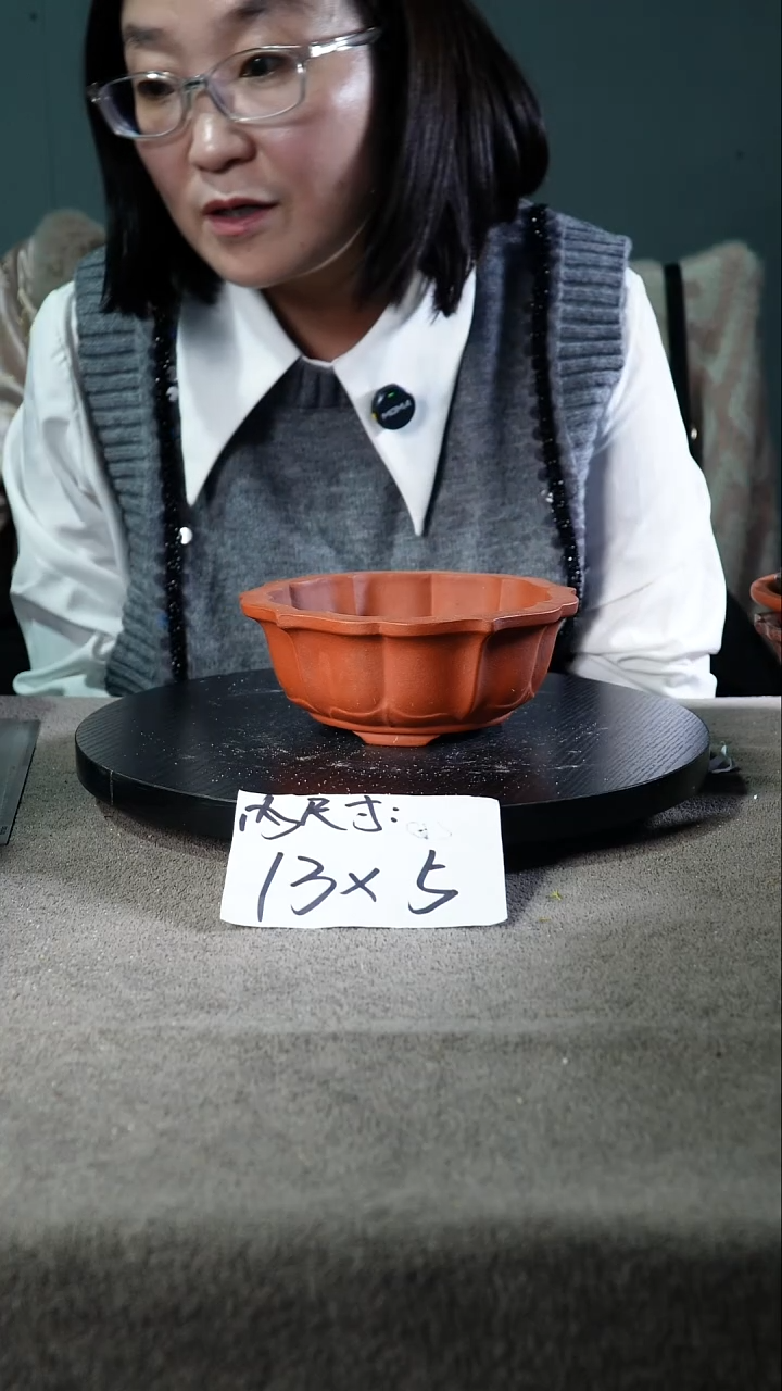 宜兴紫砂花盆小盆盆