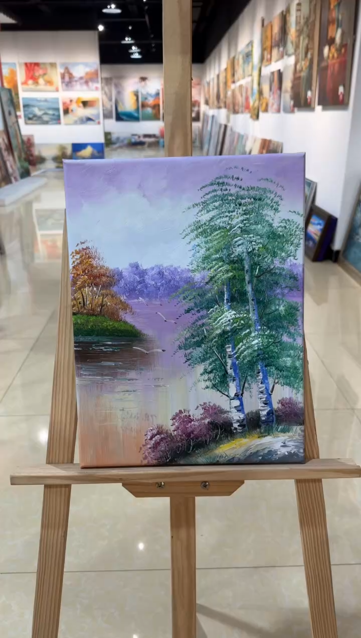 精品油画作品《风景》30*40内