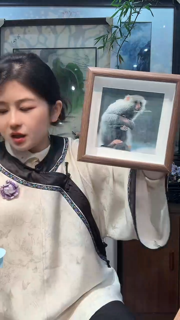 竖款非遗苏绣手工刺绣摆台