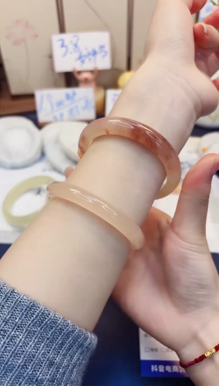 【闪购商品】石英质玉手镯未镶嵌176-财气镯-圈口58
