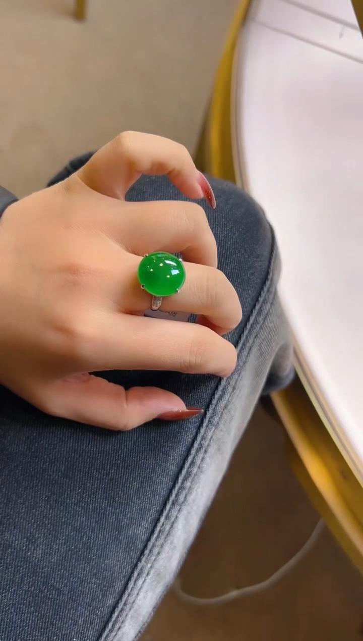 【闪购商品】翡翠戒指18K金镶嵌多样性团购发一件