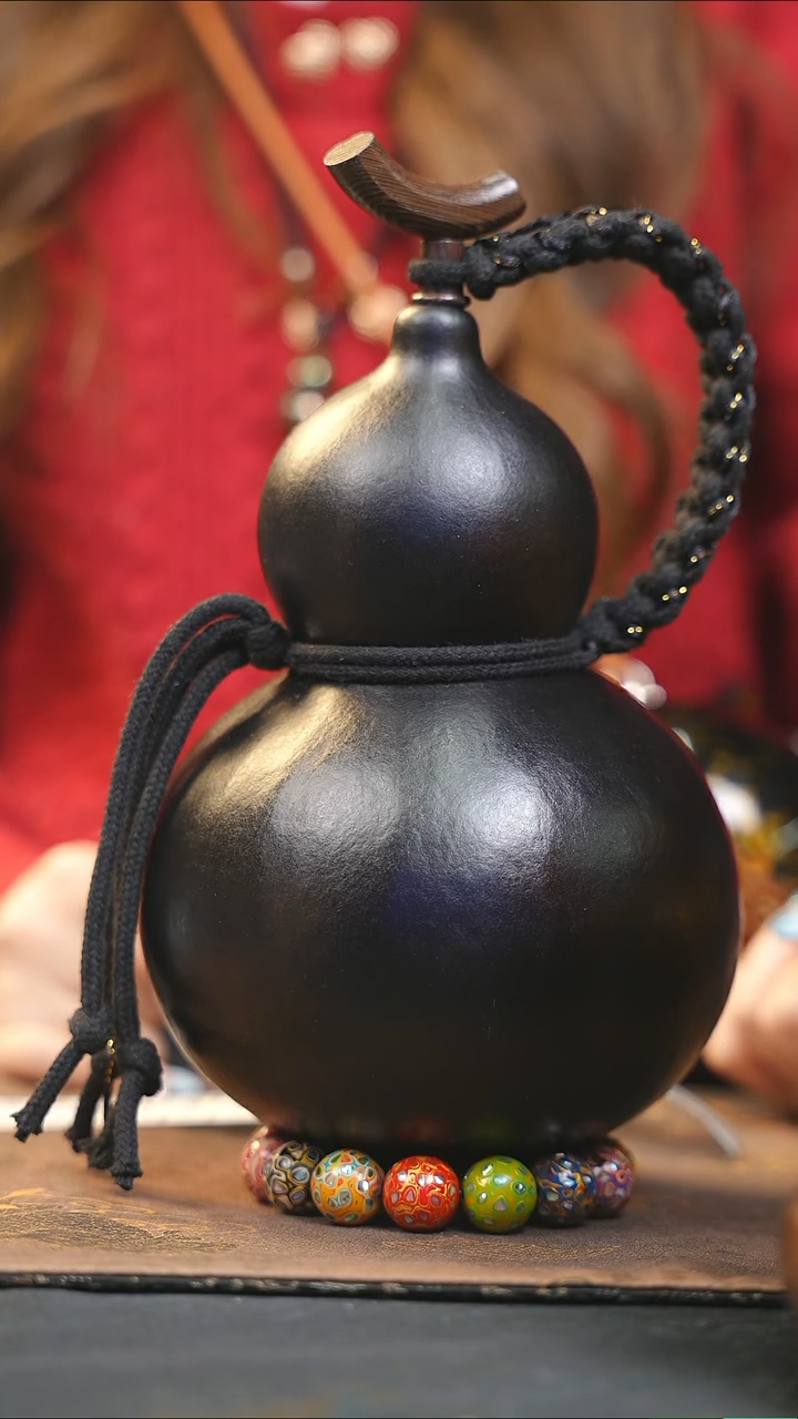 【闪购商品】WB215大漆酒葫芦不包手串及旋转底座