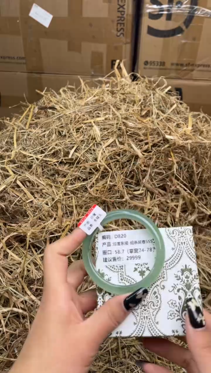 未镶嵌手镯石英质玉D820-58.7