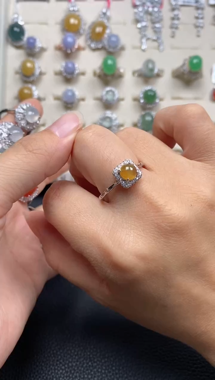 【闪购商品】翡翠戒指银S925镶嵌1111111