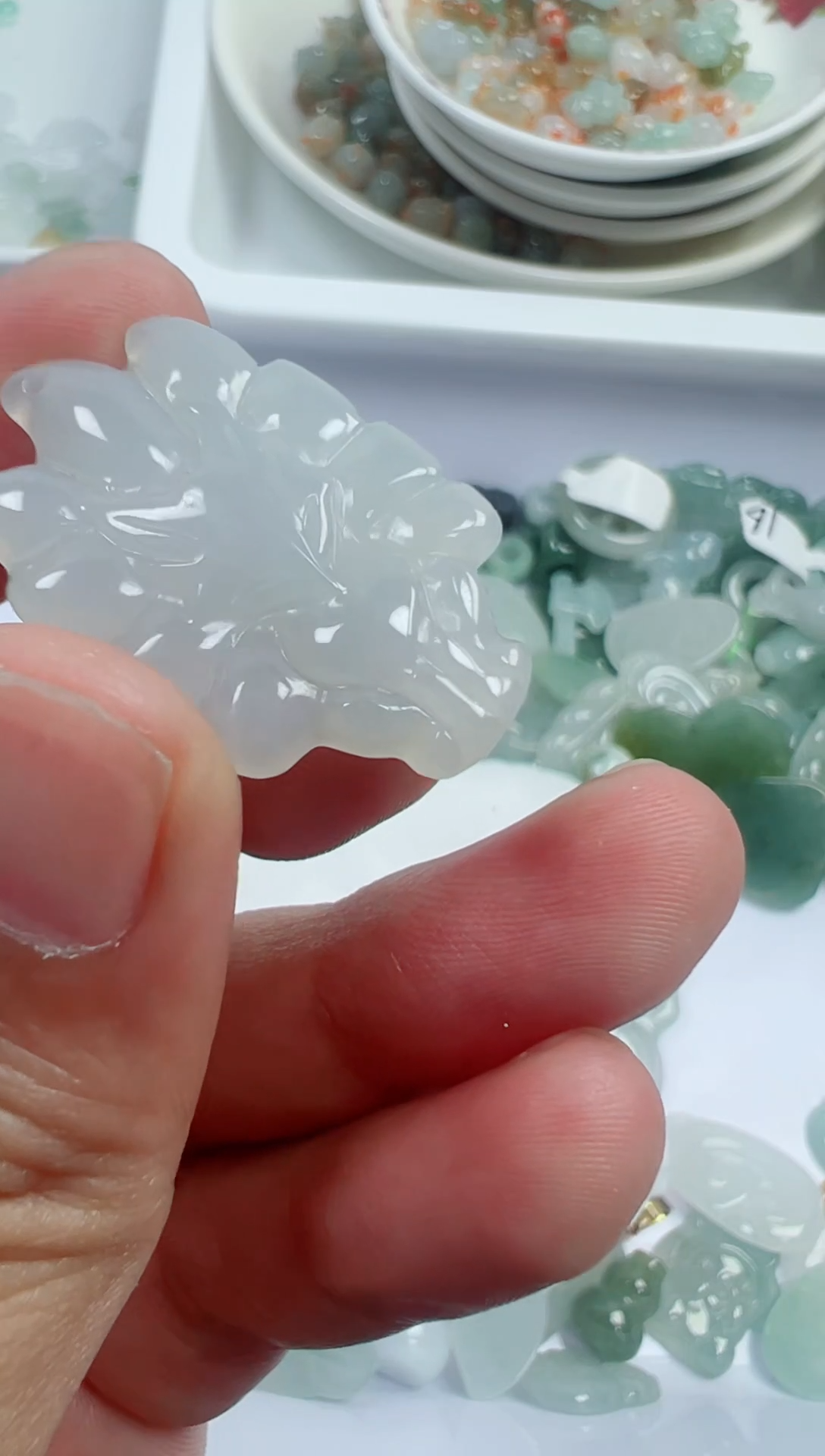 散珠翡翠308号链接，A货翡翠