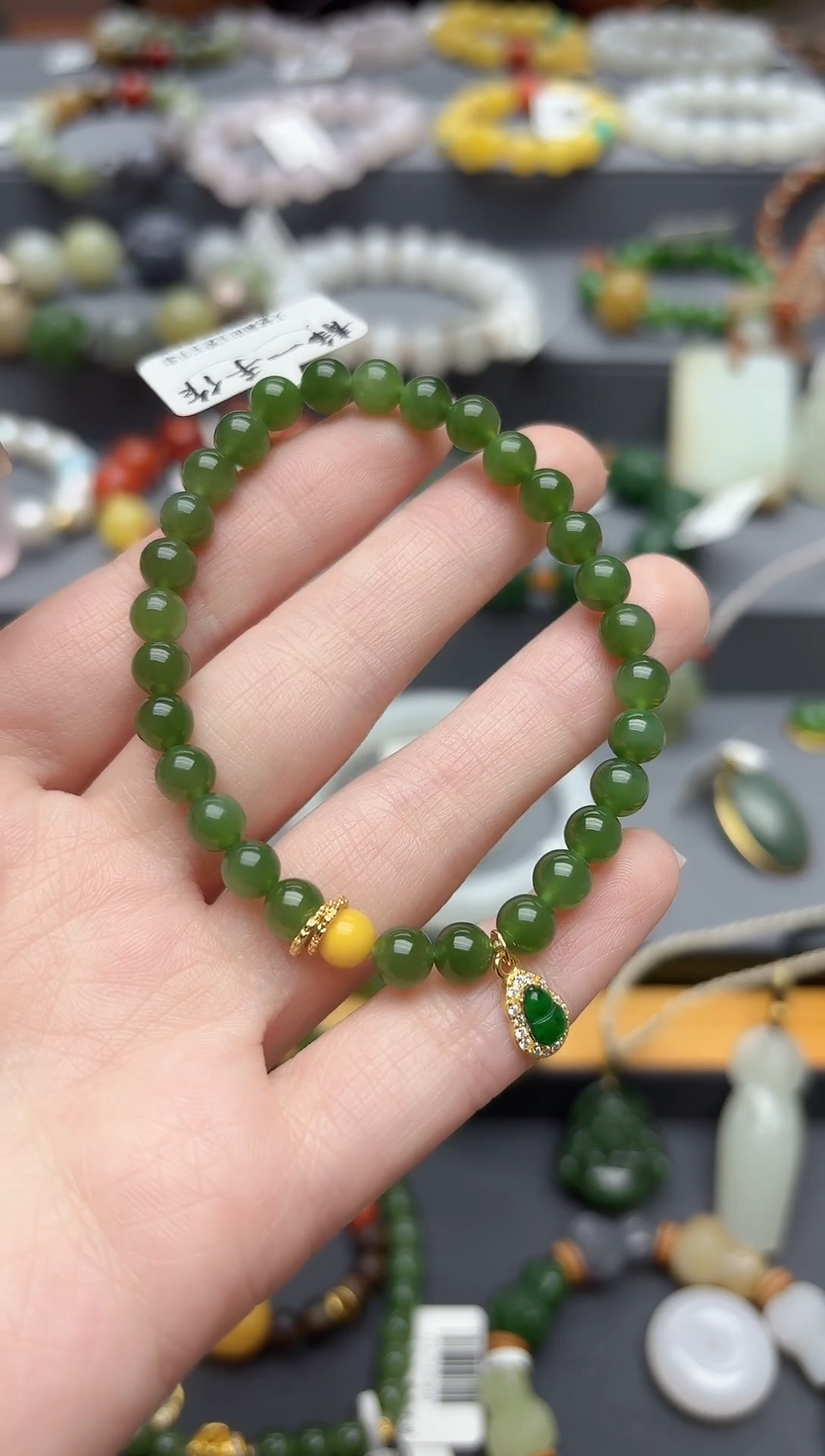 未镶嵌手链和田玉天然和田玉碧玉手串